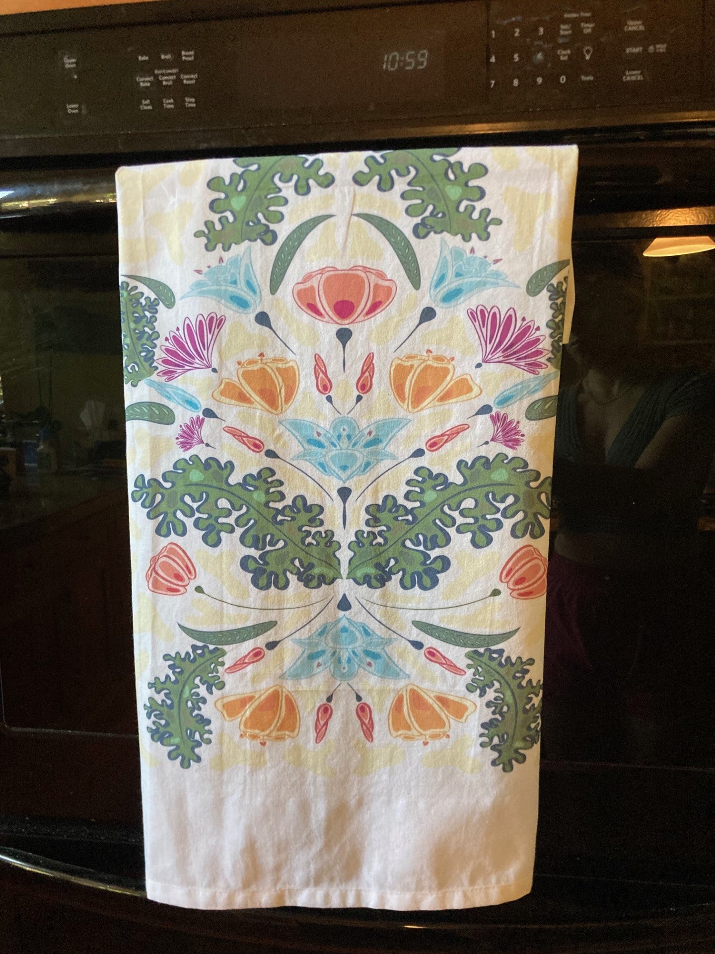 Healing Blooms Tea Towel